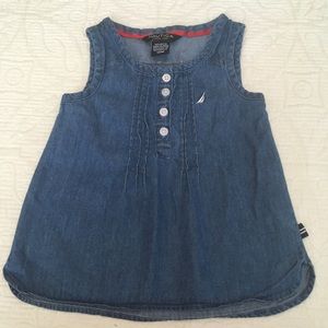 12m (5/$20) Nautica Denim Sleeveless Dress